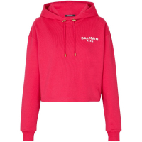Balmain Sweatshirt à capuche  'Logo-Flocked' pour Femmes