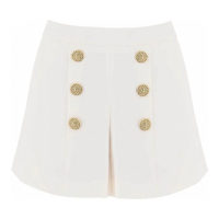 Balmain Women's 'Crepe Embossed Buttons' Shorts