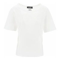 Dsquared2 T-shirt 'Rhinestone Logo' pour Femmes