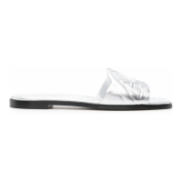 Alexander McQueen 'Embossed-Logo' Flache Sandalen für Damen