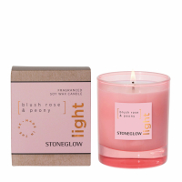 StoneGlow Bougie parfumée 'Light Elements - Blush Rose & Peony' - 160 g