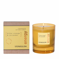StoneGlow Bougie parfumée 'Energy Elements - bitter orange & coriander' - 160 g