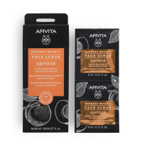 Apivita 'Express Beauty Apricot' Gesichtspeeling - 8 ml, 2 Stücke