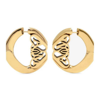 Alexander McQueen Boucles d'oreilles 'Seal Logo Hoop' pour Femmes
