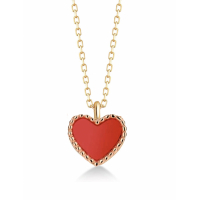 Liv Oliver Women's 'Heart Charm' Necklace