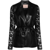 Twinset Women's 'Floral-Lace-Sleeves' Blazer