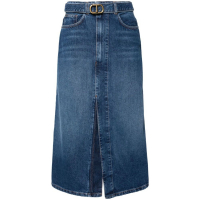 Twinset Women's 'Belted Midi' Denim Skirt
