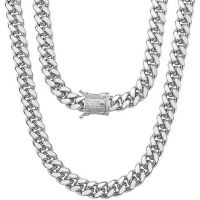 Stephen Oliver Men's 'Cable & Clasp' Necklace