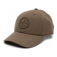 Stone Island Men's 'Emboidered-Logo' Cap