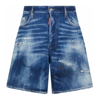 Dsquared2 Men's 'Paint-Splatter' Denim Shorts