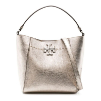 Tory Burch Women's 'Small Mcgraw Metallic' Bucket Bag