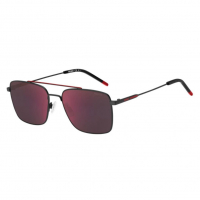 Hugo Boss Men's 'BOSS 1177/S BLX MT BLK RED' Sunglasses