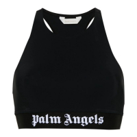 Palm Angels Women's 'Logo-Tape' Crop Top