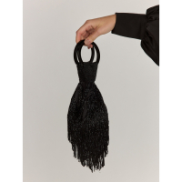 New York & Company Women's 'Beaded Zip' Top Handle Bag
