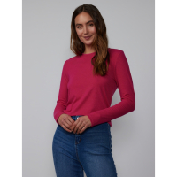 New York & Company T-Shirt manches longues 'Ribbed Surplice' pour Femmes