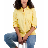 Tommy Hilfiger Women's 'Roll-Tab Button-Up' Shirt