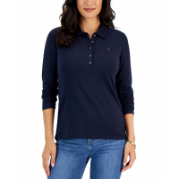 Tommy Hilfiger Women's 'Logo' Long-Sleeve Polo Shirt