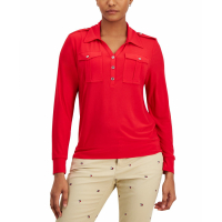 Tommy Hilfiger Women's 'Solid-Color Utility' Long Sleeve top