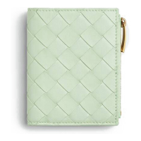 Bottega Veneta Women's 'Small Intrecciato Bi-Fold Zip' Wallet