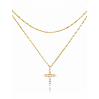 Liv Oliver 'Layer Cross Embelished' Halskette für Damen