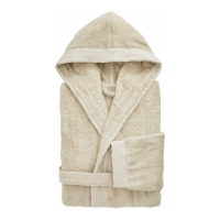 Biancoperla MOJAVE Hooded bathrobe, Beige