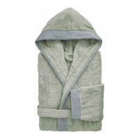 Biancoperla MOJAVE Hooded bathrobe, Verde chiaro