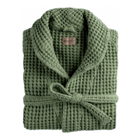 Biancoperla ZENO Shawl collar bathrobe, Green