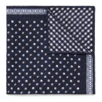 Brunello Cucinelli Foulard 'Geometric-Pattern Reversible Pocket' pour Hommes
