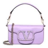 Valentino Garavani Women's 'Locò Embellished Foldover Top' Top Handle Bag