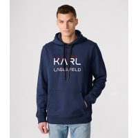 Karl Lagerfeld Sweatshirt à capuche  'Embroidered Logo' pour Hommes