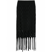 Pinko Jupe Midi 'Cut-Out Knitted Skirt' pour Femmes