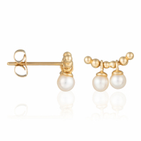 Oro Di Oro Women's 'Duo De Perles' Earrings