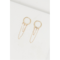 Oro Di Oro Women's 'Double Chaine' Single earring