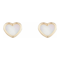 Oro Di Oro Girl's 'Petits coeurs' Earrings