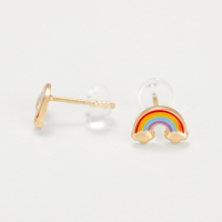 Oro Di Oro Girl's 'Rainbow' Earrings
