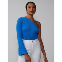 New York & Company Women's 'Bell Sleeve Texture' One Shoulder Top