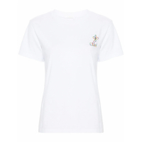 Chloé T-shirt 'Logo-Embroidered' pour Femmes