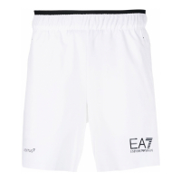 EA7 Emporio Armani Short en coton 'Logo' pour Hommes