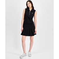 Tommy Hilfiger Women's 'Collared Pleated' Sleeveless Dress