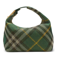 Burberry Women's 'Medium Peg Check-Pattern' Shoulder Bag
