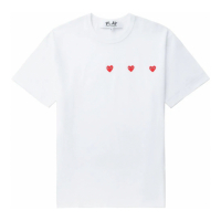 Comme Des Garçons Play T-shirt 'Triple Hearts' pour Hommes
