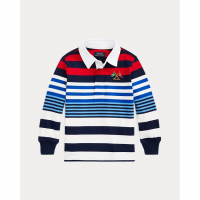 Ralph Lauren Little Boy's 'Nautical-Flag Striped' Long-Sleeve Polo Shirt