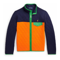 Polo Ralph Lauren Big Boy's 'Color-Blocked Quilted Double-Knit' Jacket