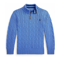Polo Ralph Lauren 'Cable-Knit Quarter-Zip' Pullover für Kleinkind & Kleiner Junge