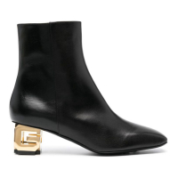 Givenchy Women's 'Logo-Plaque' High Heeled Boots