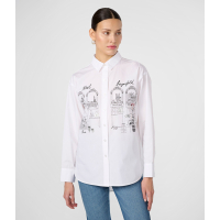 Karl Lagerfeld Women's 'Sketch And Pins' Shirt