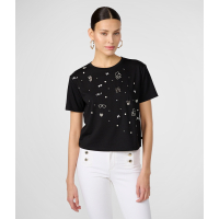 Karl Lagerfeld 'Whimsy Pins Logo' T-Shirt für Damen