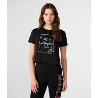 Karl Lagerfeld 'Whimsy Pins Logo' T-Shirt für Damen