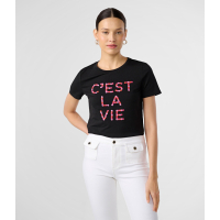 Karl Lagerfeld T-shirt 'C'Est La Vie Daisy' pour Femmes