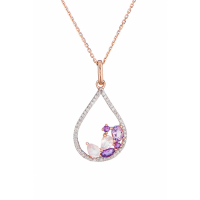 Artisan Joaillier Women's 'Lilas' Pendant with chain